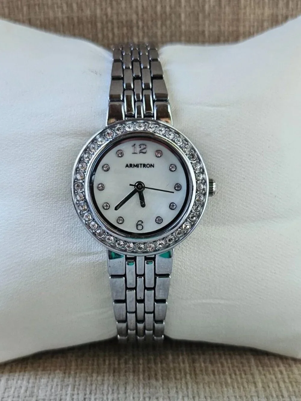 Armitron Ladies Wristwatch Crystals Accent Bezel Quartz Analog Wrist Watch